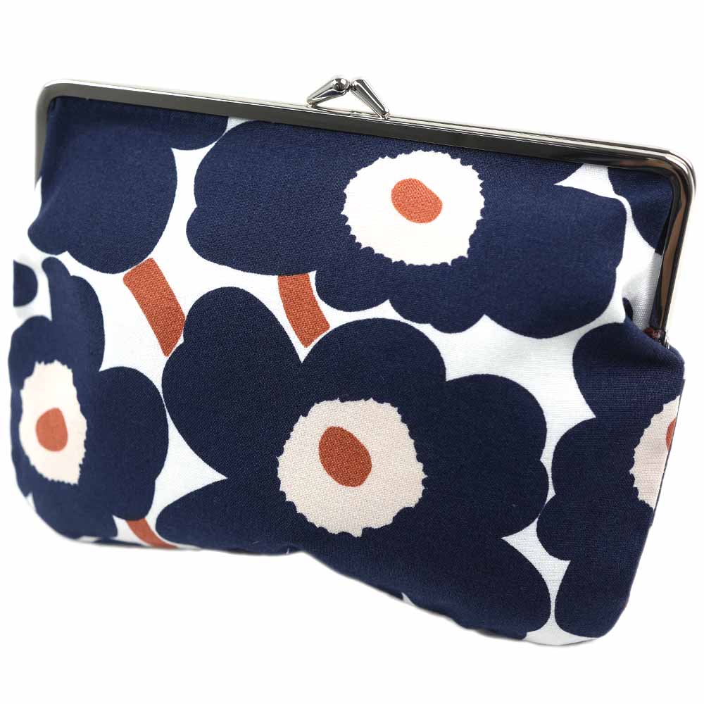 マリメッコ ポーチ がま口ポーチ 小物入れ 化粧ポーチ 花柄 ウニッコ レディース ネイビー ホワイト ピンク オレンジ系 marimekko 073397-157 5,170円
