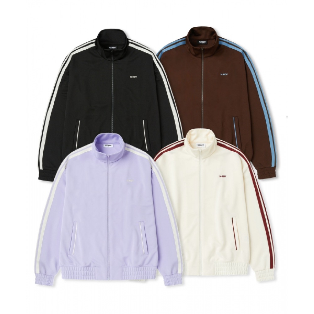 NERDY ジャカードテープトラックトップ (ブラック/アイボリー/ライトパープル/レッドブラウン) 10,550円
