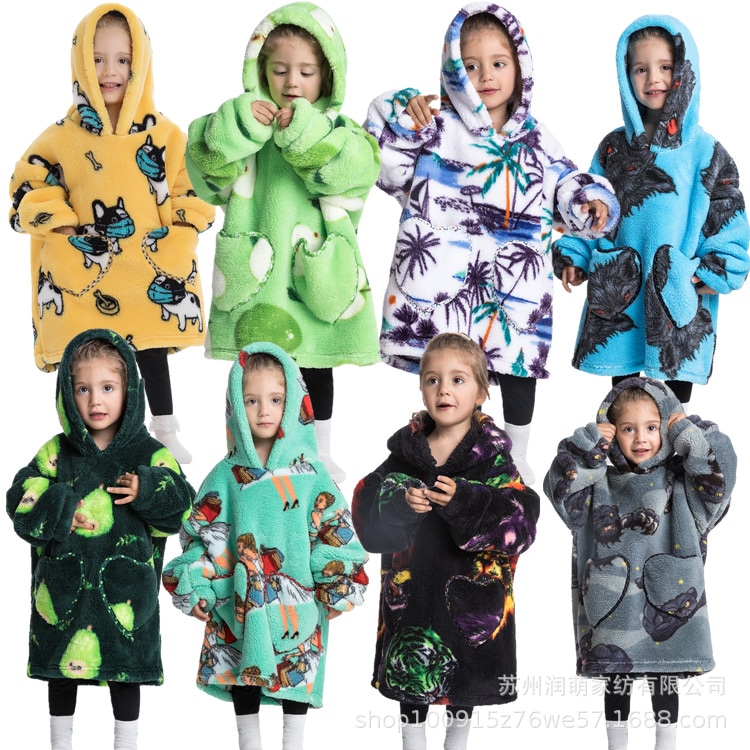 暖かい キッズ パジャマ 着ぐるみ可愛い キャラクターパジャマ 恐竜動物 もこもこ 厚手 防寒着 子供 女の子 男の子 ルームウェア 寝間着 かわいい赤ちゃんの毛布と帽子のシャツは毛布を着ることができ