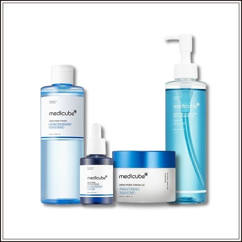 [4点セット] ゼロ毛穴トナー 250ml/ゼロ毛穴クレンジングオイル 205ml/ゼロ毛穴1dayセラム, 30ml/ゼロ毛穴クリーム 2.0, 50ml