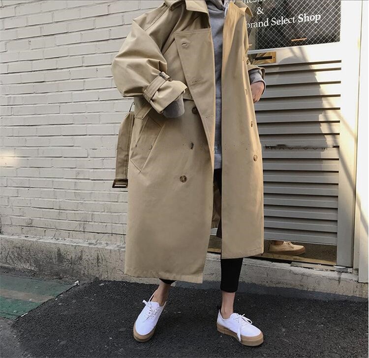 【2022新年大感謝祭!】INSスタイル 中長セクション 長袖 コート ゆったりする デザインセン 5,224円