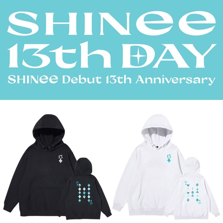 shinee 13周年 キムキボム チェミンホ イテミン記念 ルーズフードプルオーバー