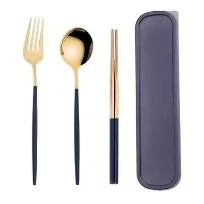 [10 アイテム] 割韓国 食器 箸 スプーン フ 3点セット食器セット 弁当用 携帯便利 菜箸 鋼ポータブル食器3347 ラッキーボックス ラッキーバッグ -a01 21,561円
