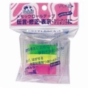 (まとめ)ヤマト メモックロールテープ 蛍光 RK-15CH-B(×10セット)