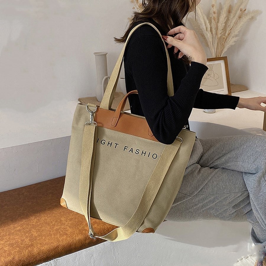 キャンバスバッグレディーストートバッグ