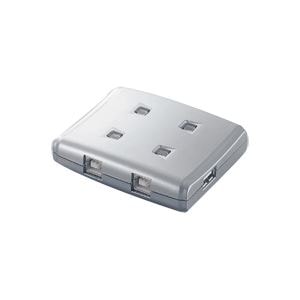 エレコム USB2.0対応切替器 4回路 USS2-W4 1台