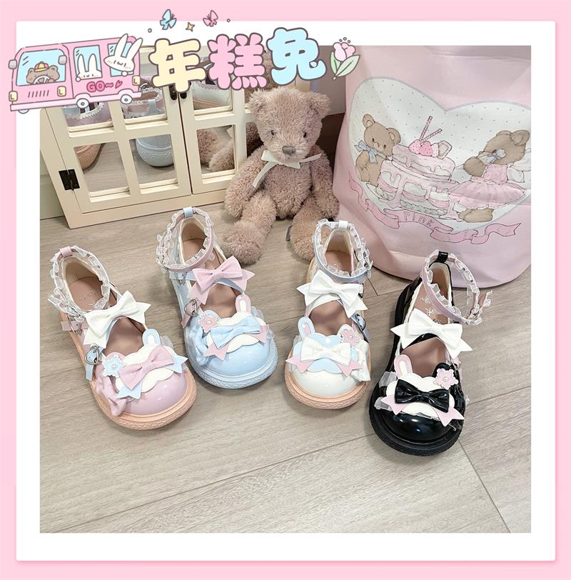 【餅うさぎ】ポートビーカレッジオリジナルロリータシューズ入荷