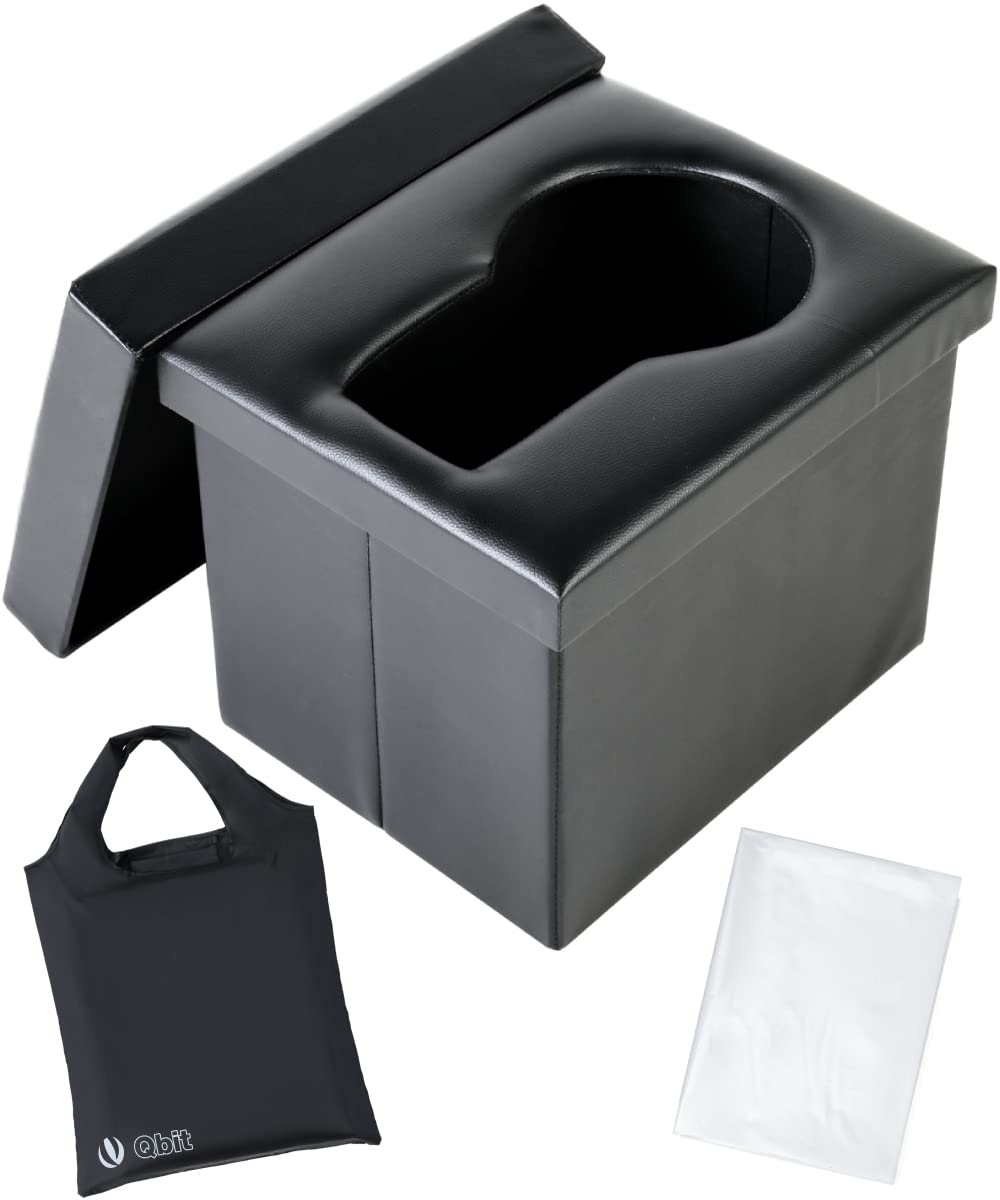 【防災士と共同開発】 Qbit 折りたたみ 簡易トイレ 非常用 耐荷重800kg 防災グッズ スツール 災害用 防災士 監修