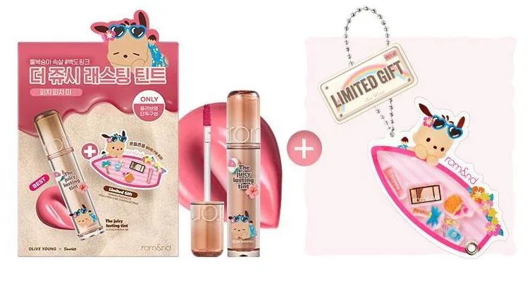 【韓国限定】サンリオ×OLIVEYOUNG×rom&nd/ETUDE 3点セット Qoo10] ロムアンド [公式限定]【オリーブヤング×サンリオ