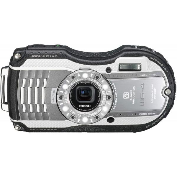 【中古】リコー RICOH 防水リコー RICOH WG-4 シルバー SDカード付き