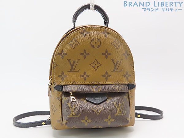 超美品ルイヴィトンモノグラムリバースパームスプリングスバックパックMINIミニリュックサックハンドバッグM42411M44872