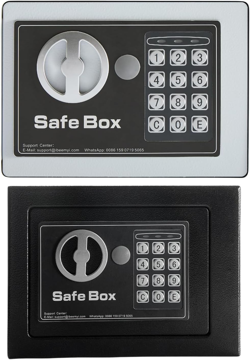 金庫 小型 家庭用 電子テンキー式 ミニ 金庫 家庭用 日本製 小型 safe 簡易 壁付け対応 保险箱 保险柜ホテル金庫 防犯金庫 子供用・学生用 店舗用 緊急キー2本 日本語説明書付 アンカーボル