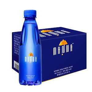 MANNA Water ナチュラルミネラルウォーター 重炭酸塩 超軟水 アルカリイオン水 シリカ (355ml 24本)