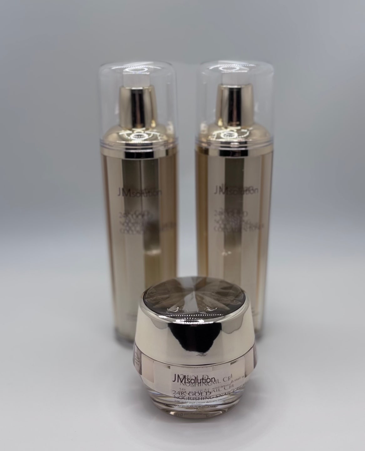 24k gold nourshing snail cream + collagen toner