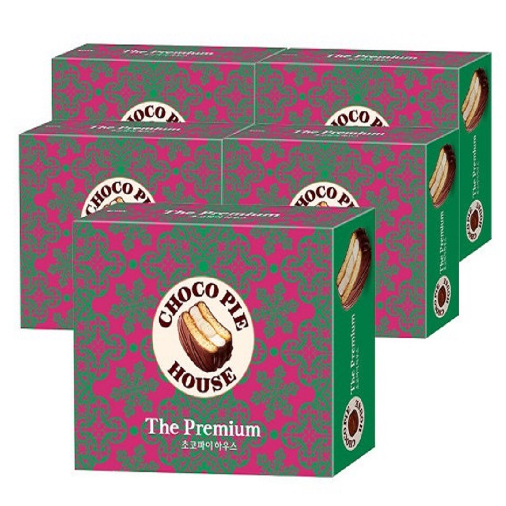 韓国-K MEAL-チョコパイハウス 8P 320g X5個 甘いおやつ デザート ダークチョコレート スノー マシュマロピクニック 心強いKFOOD渡韓ごっこ