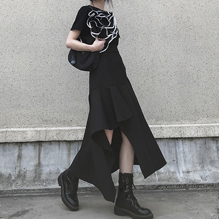 レディース スカート ボトムス マーメイドスカート ロングスカート 膝下 膝上 フィッシュテール フェミニン ストリート かわいい 大人可愛い きれいめ カジュアル 上品 おしゃれ かっこいい