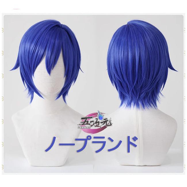【Q10最安値】五次元　ボーカロイド　KAITO　V3　コスプレ　ウィッグ
