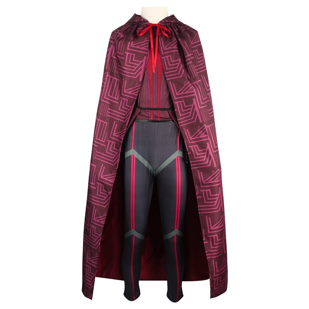 K1197ハロウィーン映画美劇ワンダー・幻視cos服绯紅魔女绯紅魔女コスプレ衣装