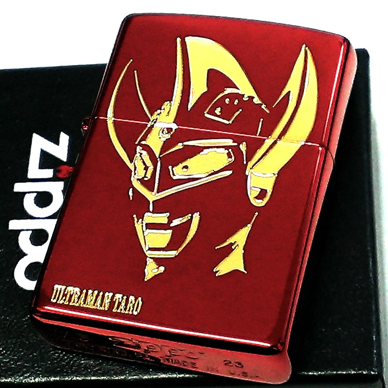 ZIPPO ウルトラマンタロウ ジッポー オイルライター ウルトラマンシリーズ アニメ レジェンド 円谷プロ キャラクター エッチング レッド ゴールド red gold 両面加工 凹マスク金