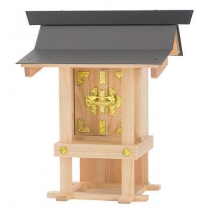 神棚の里 地の神様 カラートタン小 屋外 神棚 地の神専用お社