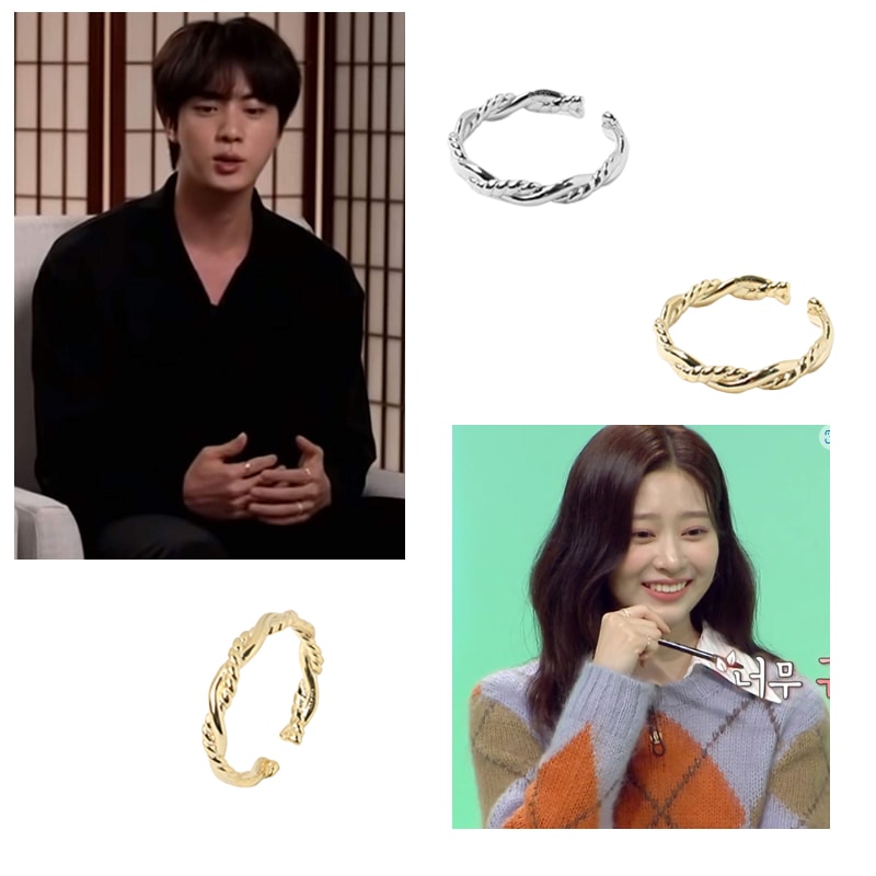 【ENGBROX】BTS JIN 着用★Rope Twist Ring ENG] BTS JIN着用 ROPE TWIST RING 韓国商品 Silver 925