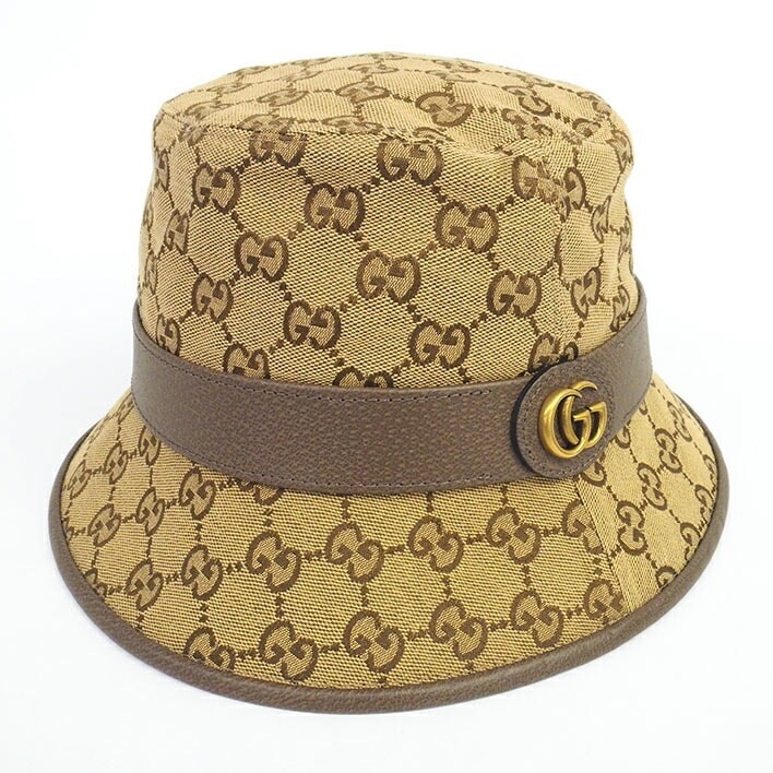 【新品同様】グッチ フェドラハット GGキャンバス 【】