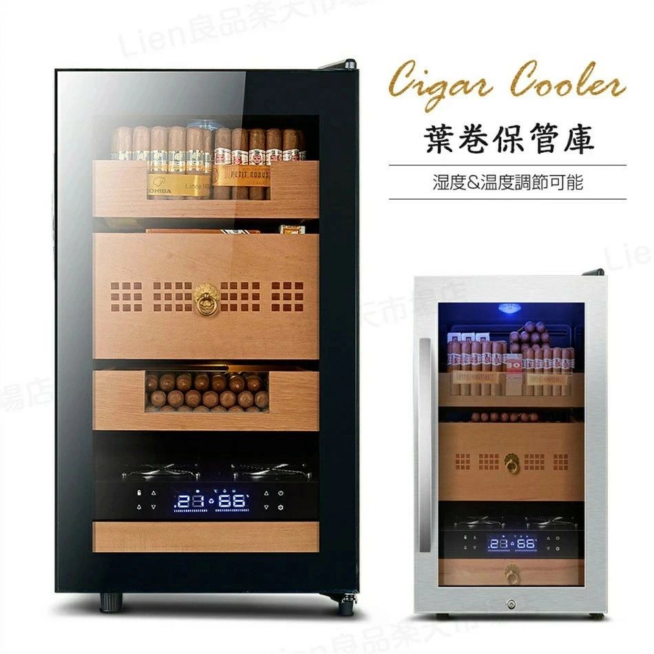 葉巻保管庫 恒温保湿 シガーキャビネット シガーケース 葉巻ケース 湿度&温度調節可能 シガー 葉巻 キャビネット 保湿 シングルドア 恒