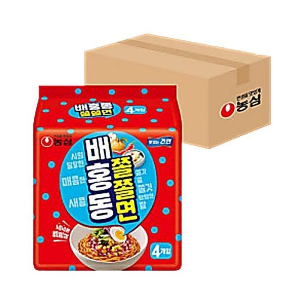 (NEW) 農心 培紅洞 チョルチョルミョン（マルチパック） 4入り (129g X 32個)