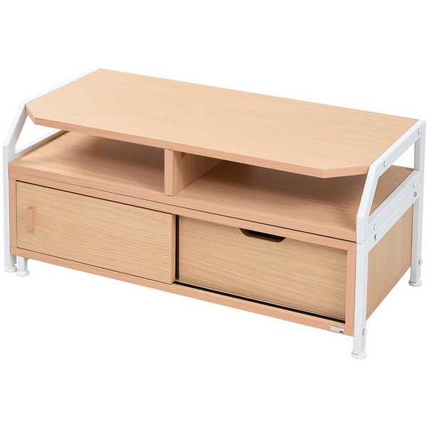 JKプラン DRT-1010-WH ホワイト Rita [テレビ台（伸縮ローボード）] メーカー直送