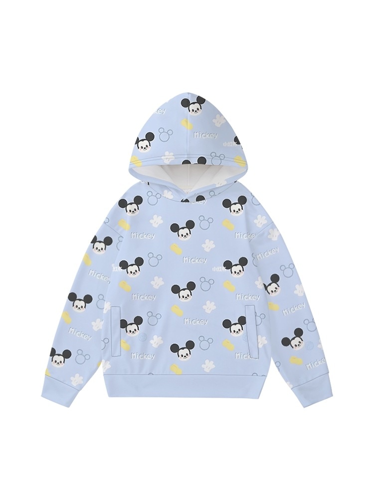 Mickeymouse ミッキーマウスとミニーのフード付きスウェットシャツカップル着用親子痛服パーカー