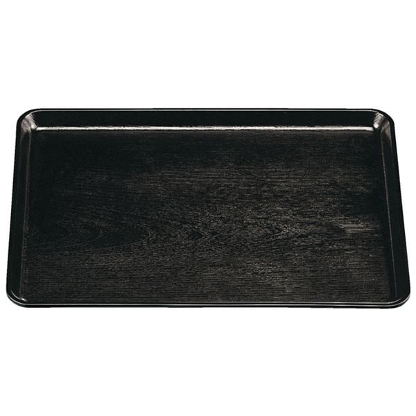 尺4 木目長角トレー/おぼん 黒SL 41931322mm ノンスリップ 日本製 食洗機対応 和食 レストラン 店舗 お店