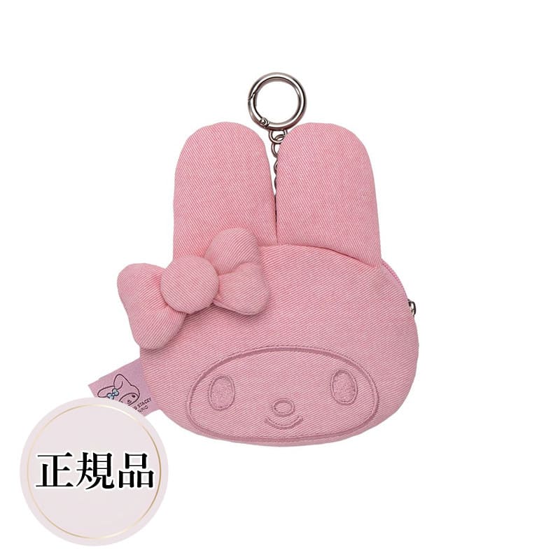 デニム ミニポーチ マイメロディ ウォッシュド ピンク サンリオ コラボ 韓国ファッション 雑貨