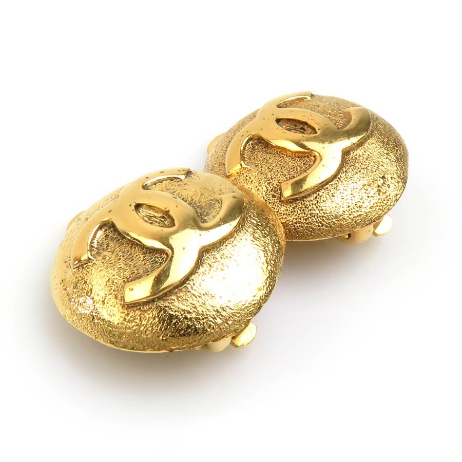 シャネル CHANEL イヤリング ココマーク メタル ゴールド レディース w1035m