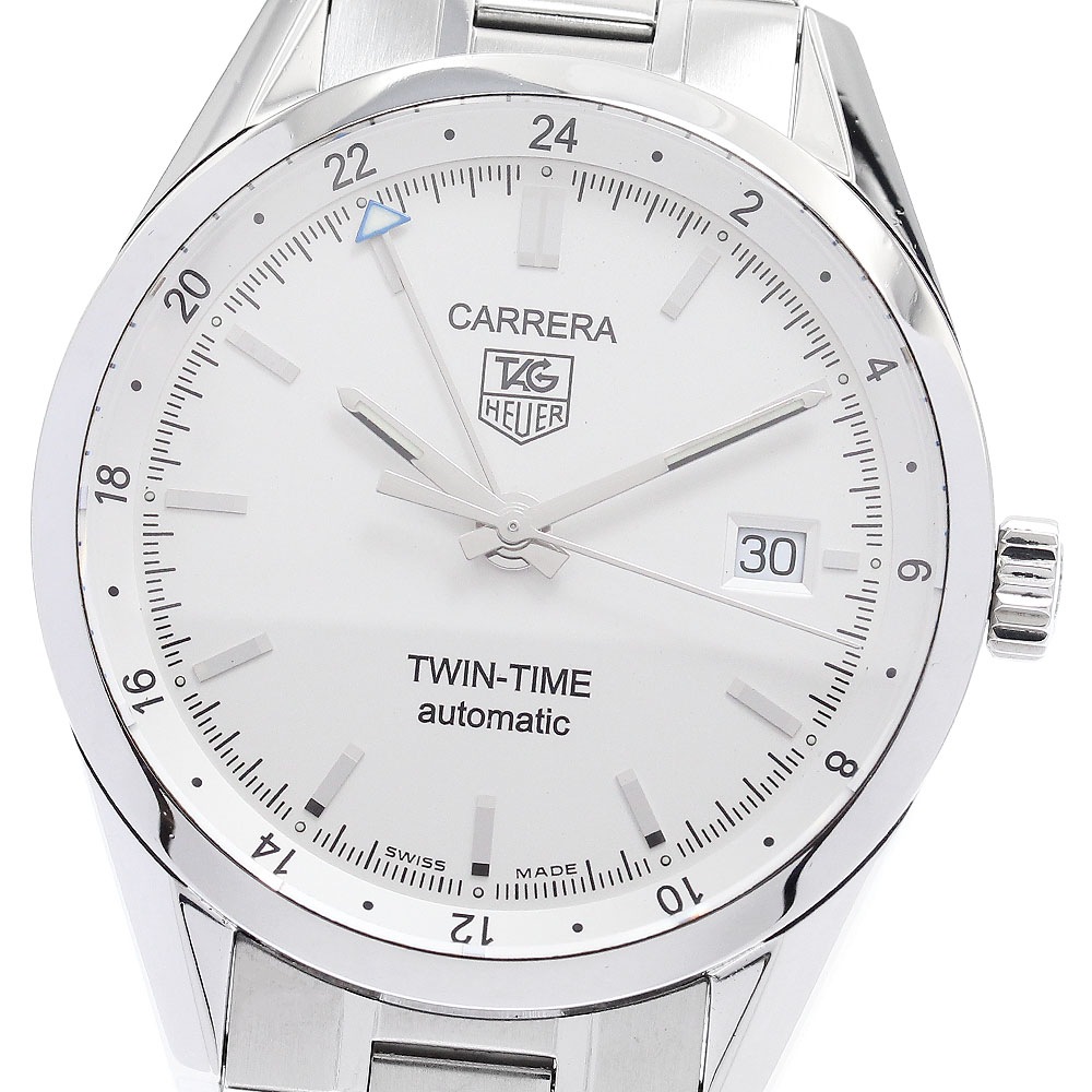 タグホイヤー TAG HEUER WV2116 カレラ ツインタイム デイト GMT 自動巻き メンズ 良品 _917657【中古】