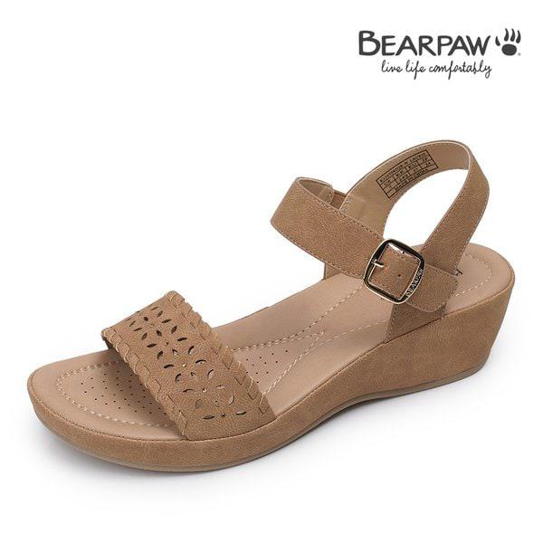 (BEARPAW)LAURIE 女性用 厚底クッションサンダル K2265042QB-W