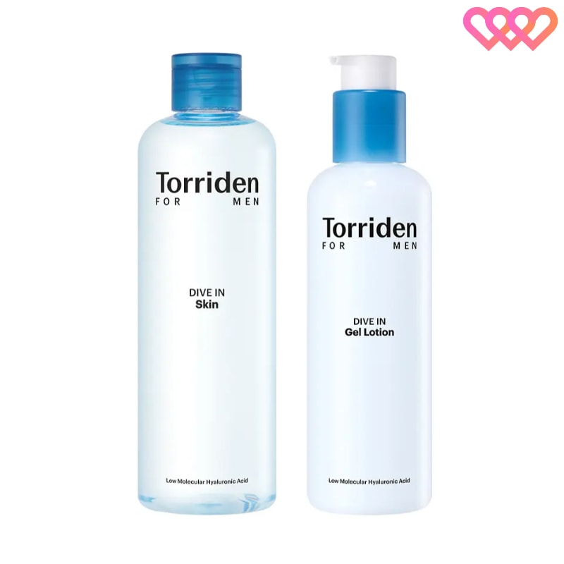 【2種セット】 ダイブイン フォーメン スキン 300ml + ジェルローション 200ml (化粧水 + 乳液)