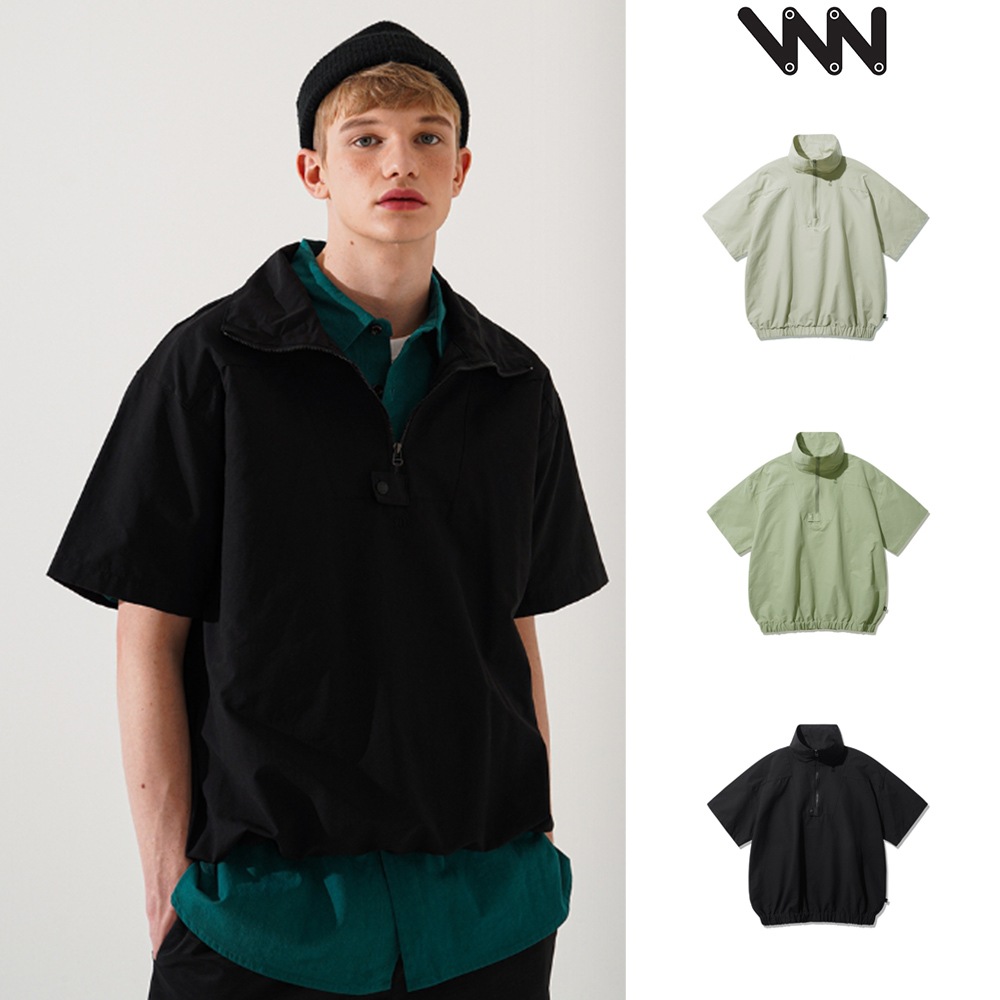 [WV PROJECT] Button Short Sleeve Anorak