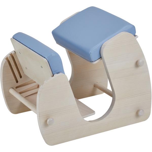 Keepy プロポーションチェア ホワイトラムネブルー 猫背 姿勢 チェア 学習チェア テレワーク CH-910 組立品