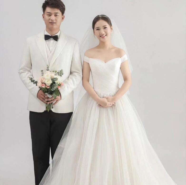 [3日出荷 最安値]ウェディングドレス 結婚式ドレス 可愛い フォトウェディング撮影 高級感 成人式ドレス 卒業式ドレス 披露宴 ワンピース ロング 花嫁ドレス お姫様 カラードレスパーティードレス
