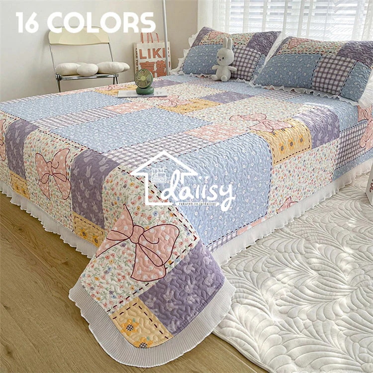 【送料無料】200×230cm ベッドカバー パッド 綿 清新風 シフォンレース ベッドスカート 枕カバー かわいい ベッドパッド 敷きパッド 洗える 防ダニ 四季通用 マットレス 滑り止め シーツセ 4,986円