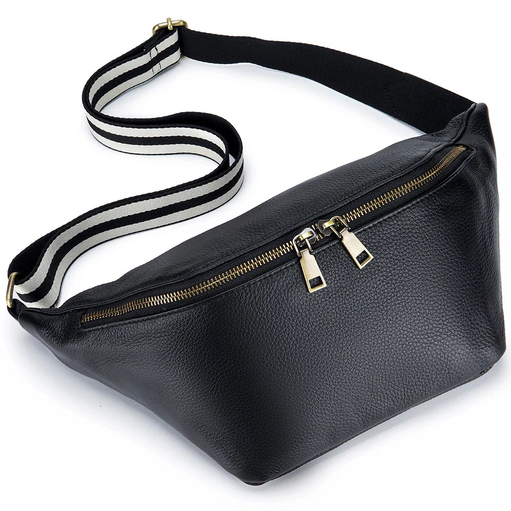 ファッショントレンド斜めショルダーバッグ大容量牛革ボディバッグ