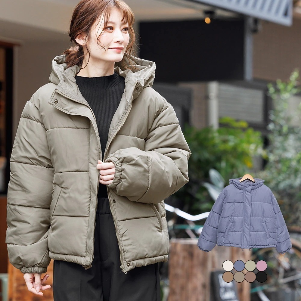 ボリュームフェイクダウンジャケット/アウター/a185535