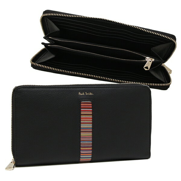 長財布（ラウンドファスナー） マルチストライプ ブラック マルチカラー ユニセックス M1A4778X AMUWEX 79