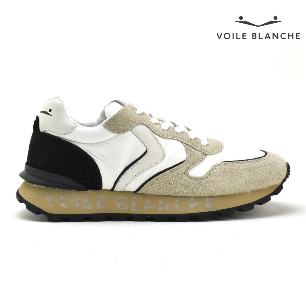 ボイルブランシェ VOILE BLANCHE スニーカー メンズ ローカットスニーカー シューズ 靴 ベージュ ホワイト PARIS RACE MAN W【2018750023d05】