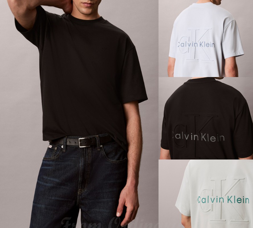 Relaxed Fit Cool Jersey Mono Logo Tee (4RG251G)