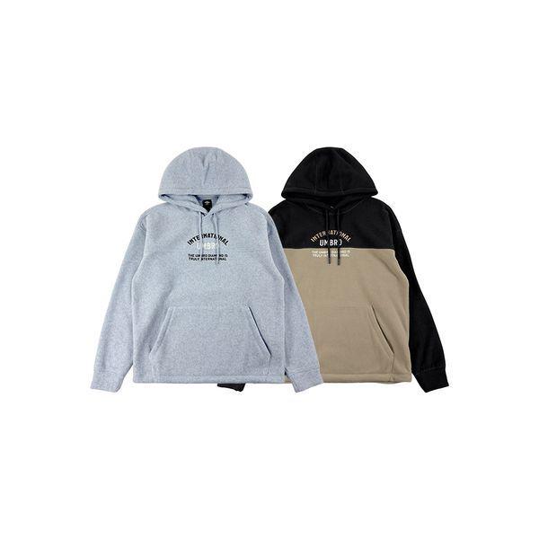 プラスフリースレタリングパーカーTシャツ UQ423CHDN1_P410492340