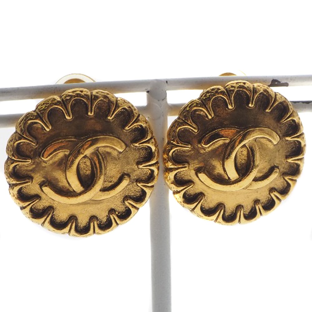 ココマーク ヴィンテージ イヤリング 金メッキ ゴールド 97P 約14.6g レディース 中古品