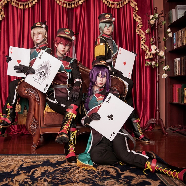 ES あんさんぶるスターズ ALKALOID 風早巽 白鳥藍良 礼瀬マヨイ 天城一彩 コスプレ衣装 コスチューム ハロウィン 装服 仮装