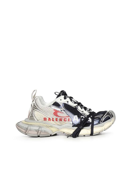 BALENCIAGA Men Sneakers 840090 W3XSG9161 Light Yellow Red Navy