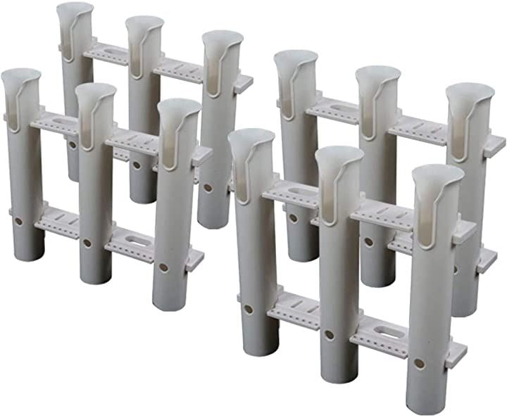 釣竿 ３連 ロッドホルダー 4個 セット ロットホルダー ボルト ナット 付 海釣り 船